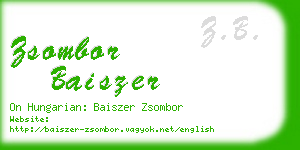 zsombor baiszer business card